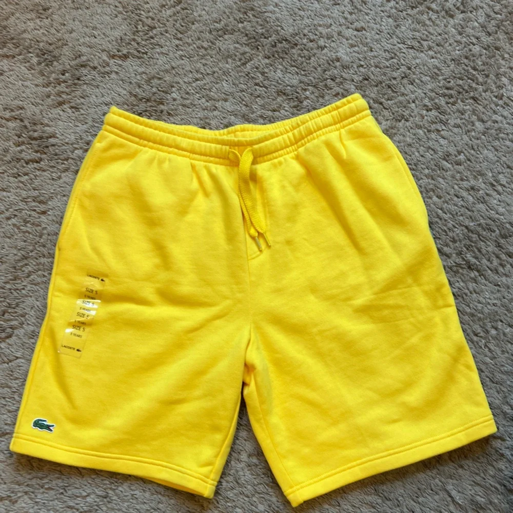 Lacoste Men's Vibrant Yellow Athletic Shorts - Picture 2 of 5